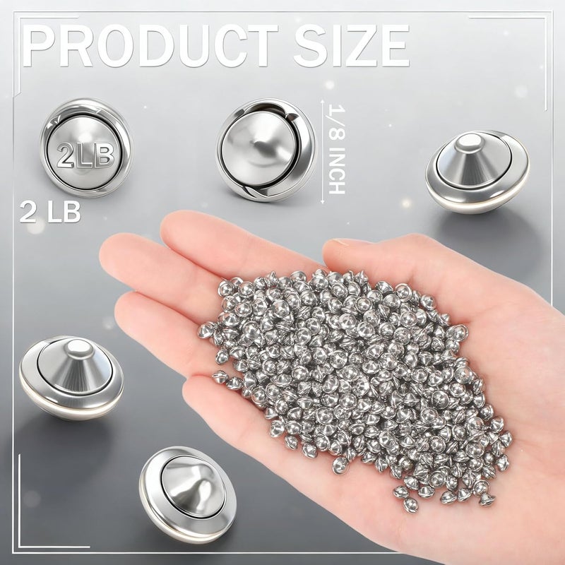 PullCrease 2 lb 1/8" 304 Stainless Steel Tumbling Media Ballcone Shot Jewelry Tumbler Finishing, Anti-Rust, Jewelry Making, Polishing, Metal Finishing in Rotary and Vibratory Tumblers - Image 2